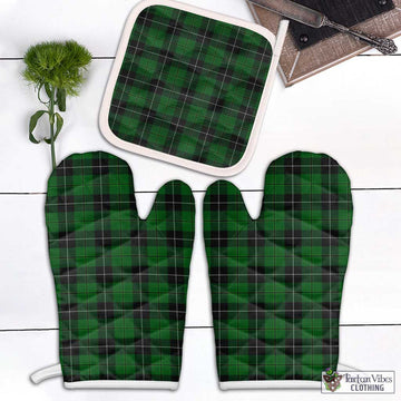 Raeside Tartan Combo Oven Mitt & Pot-Holder Combo 2 Oven Mitt & 1 Pot-Holder Black - Tartan Vibes Clothing