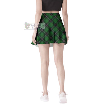 Raeside Tartan Women's Plated Mini Skirt Cross Style