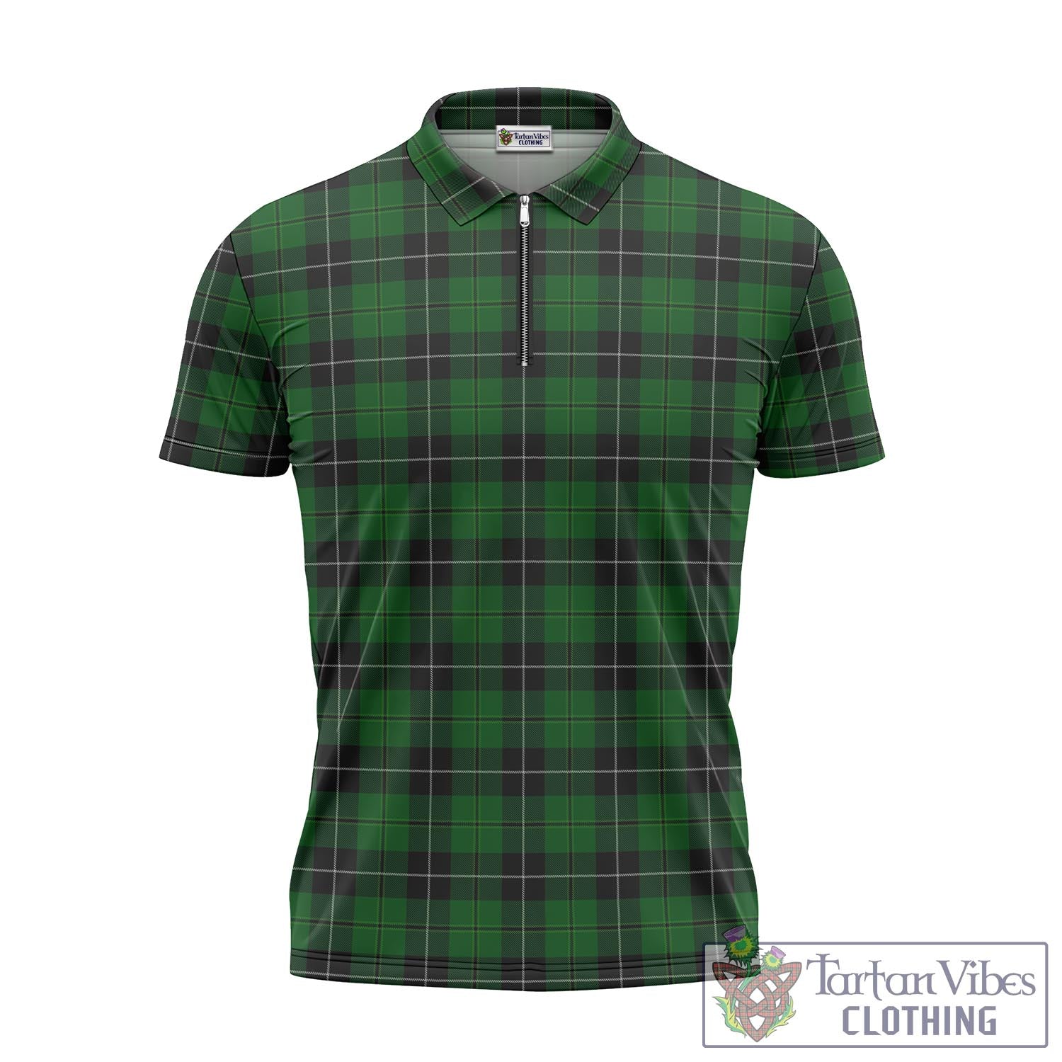 Raeside Tartan Zipper Polo Shirt - Tartan Vibes Clothing