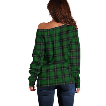 Raeside Tartan Off Shoulder Women Sweater - Tartan Vibes Clothing