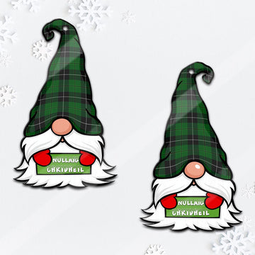 Raeside Gnome Christmas Ornament with His Tartan Christmas Hat
