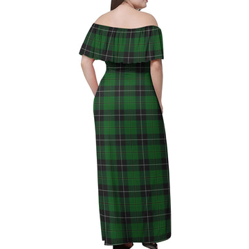 Raeside Tartan Off Shoulder Long Dress