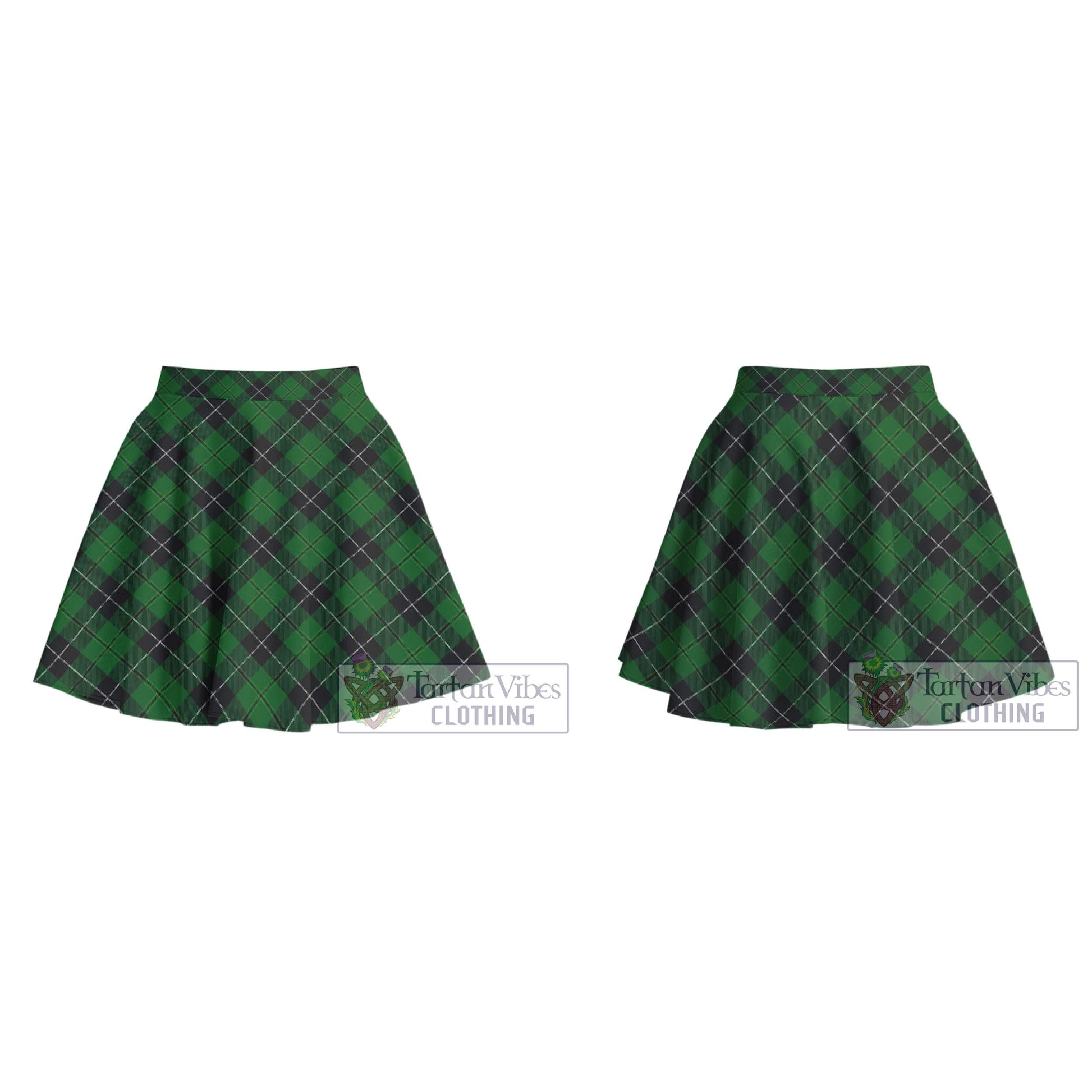 Raeside Tartan Women's Plated Mini Skirt Cross Style - Tartan Vibes Clothing