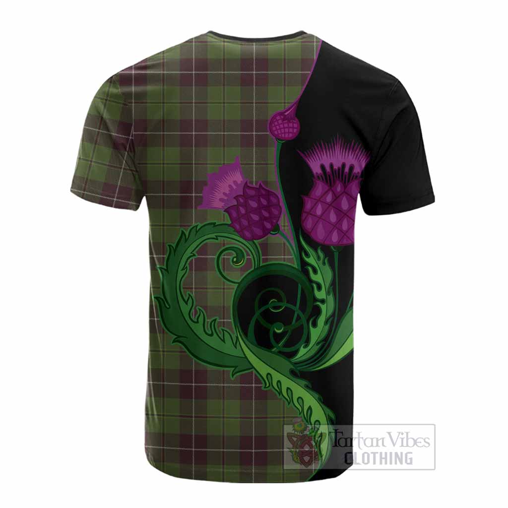 Raeside Tartan Cotton T-shirt Traditional Scottish Thistle