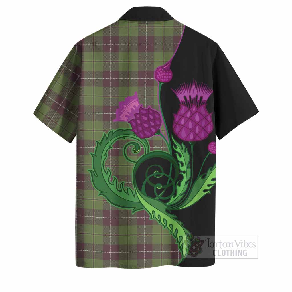 Raeside Tartan Hawaiian Shirt Traditional Scottish Thistle