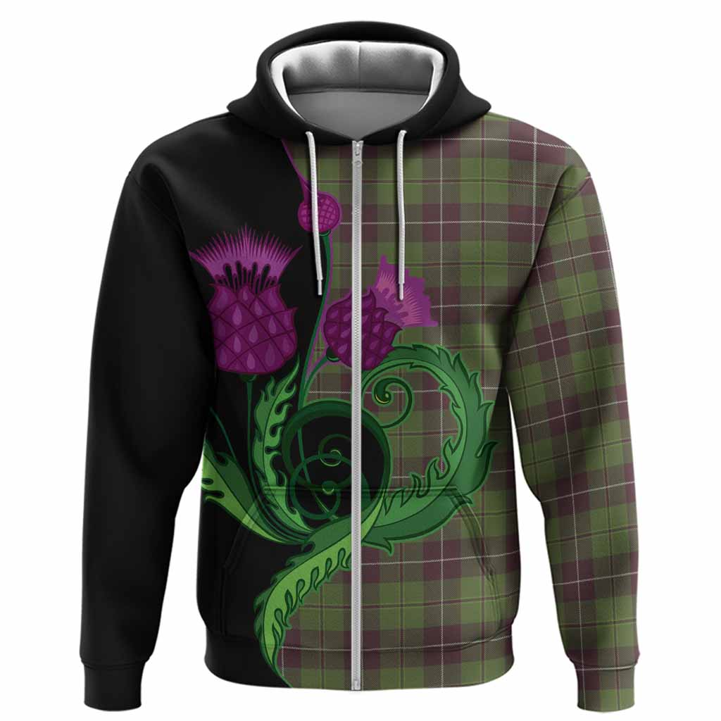 Raeside Tartan Hoodie Traditional Scottish Thistle