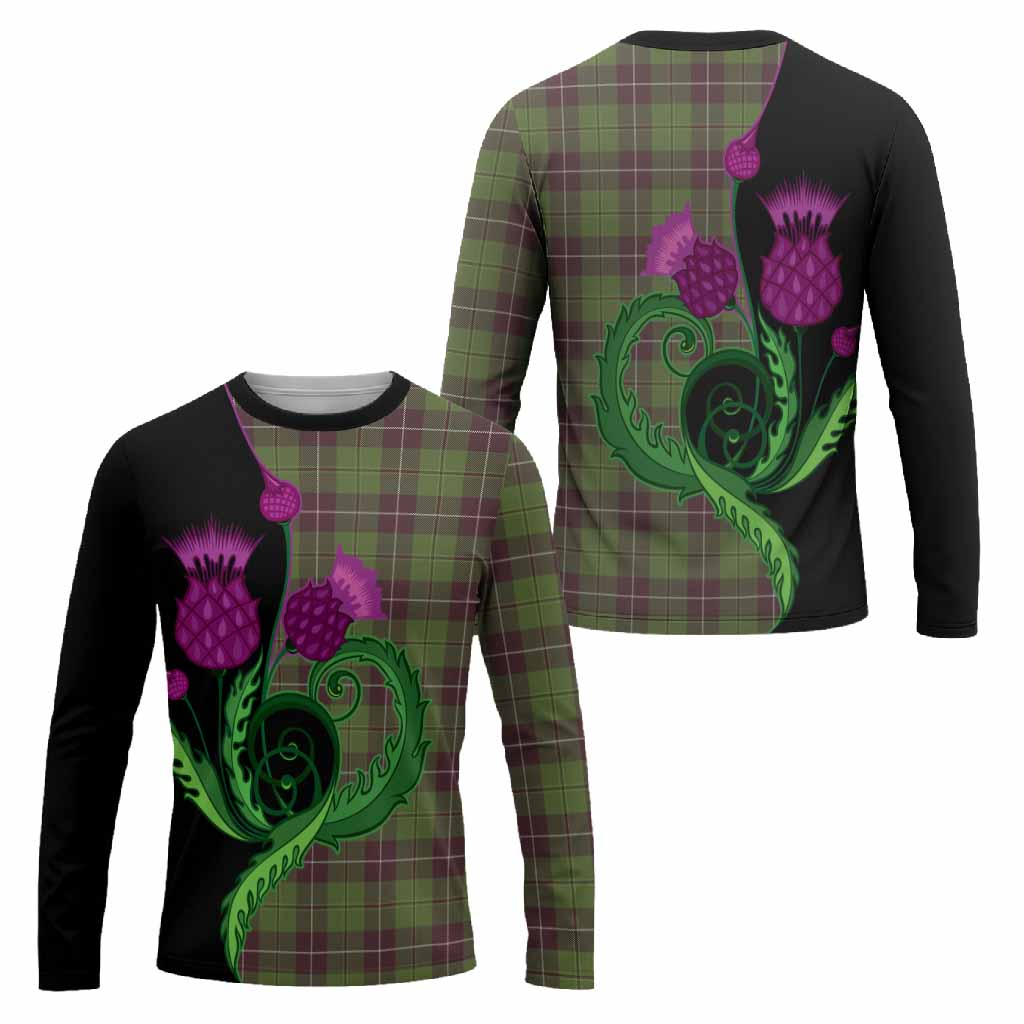 Raeside Tartan Long Sleeve T-Shirt Traditional Scottish Thistle