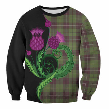 Raeside Tartan Sweatshirt Traditional Scottish Thistle