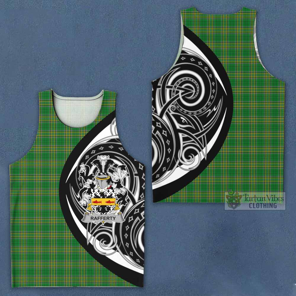Tartan Vibes Clothing Rafferty Irish Clan Men's Tank Top Celtic Circle Style