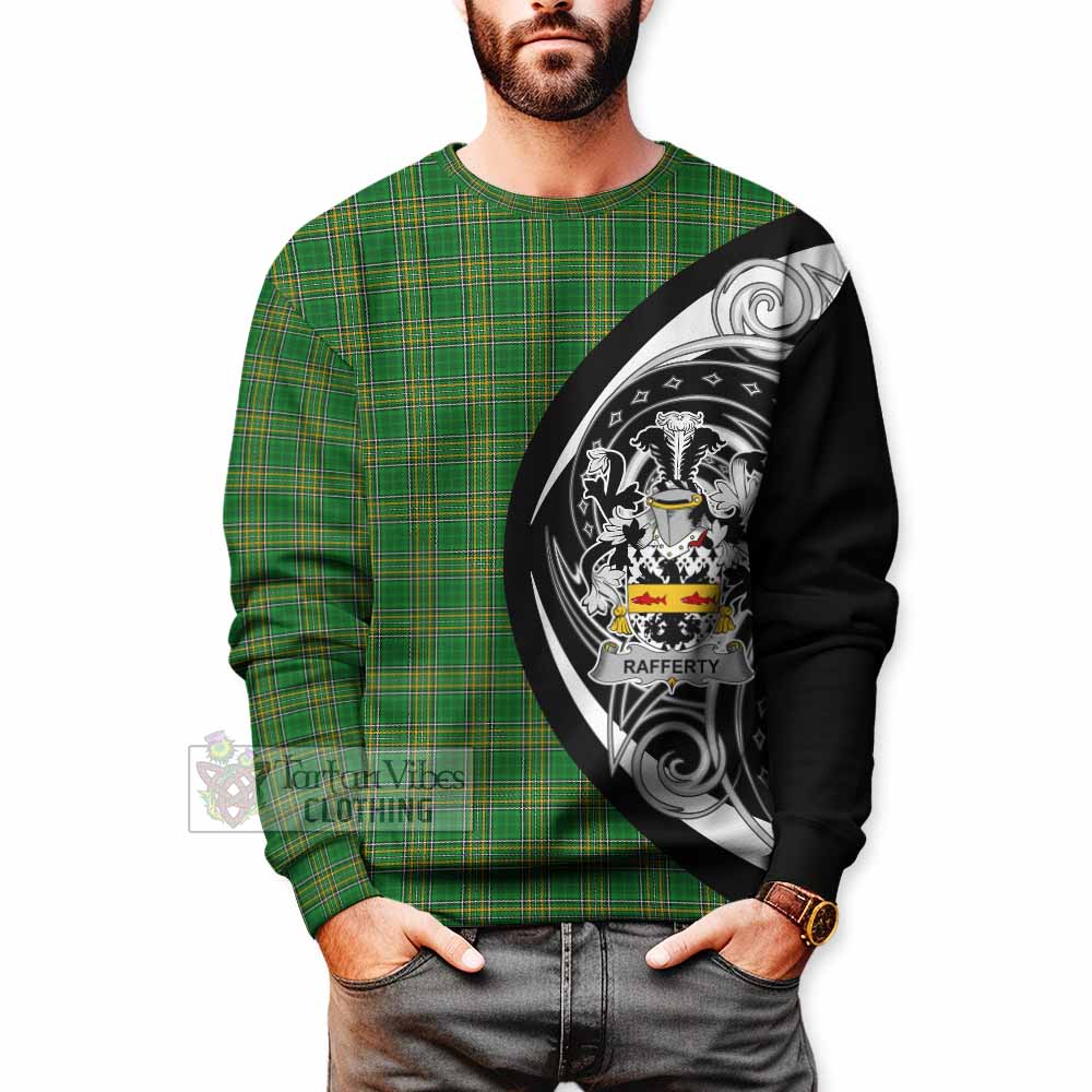 Tartan Vibes Clothing Rafferty Irish Clan Sweatshirt Celtic Circle Style
