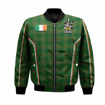 Rafferty Irish Clan Coat of Arm Tartan Bomber Jacket Flag Style