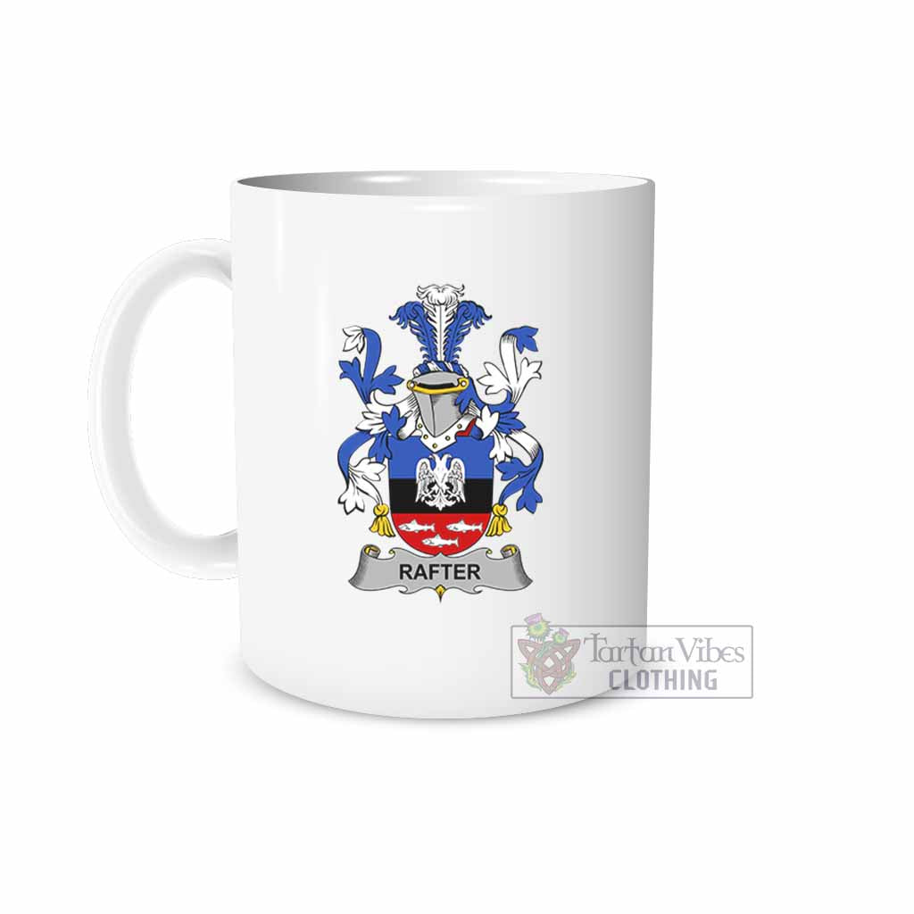 Rafter Irish Clan Coat of Arms Ceramic Mug White - 2D-tartanvibesclothing