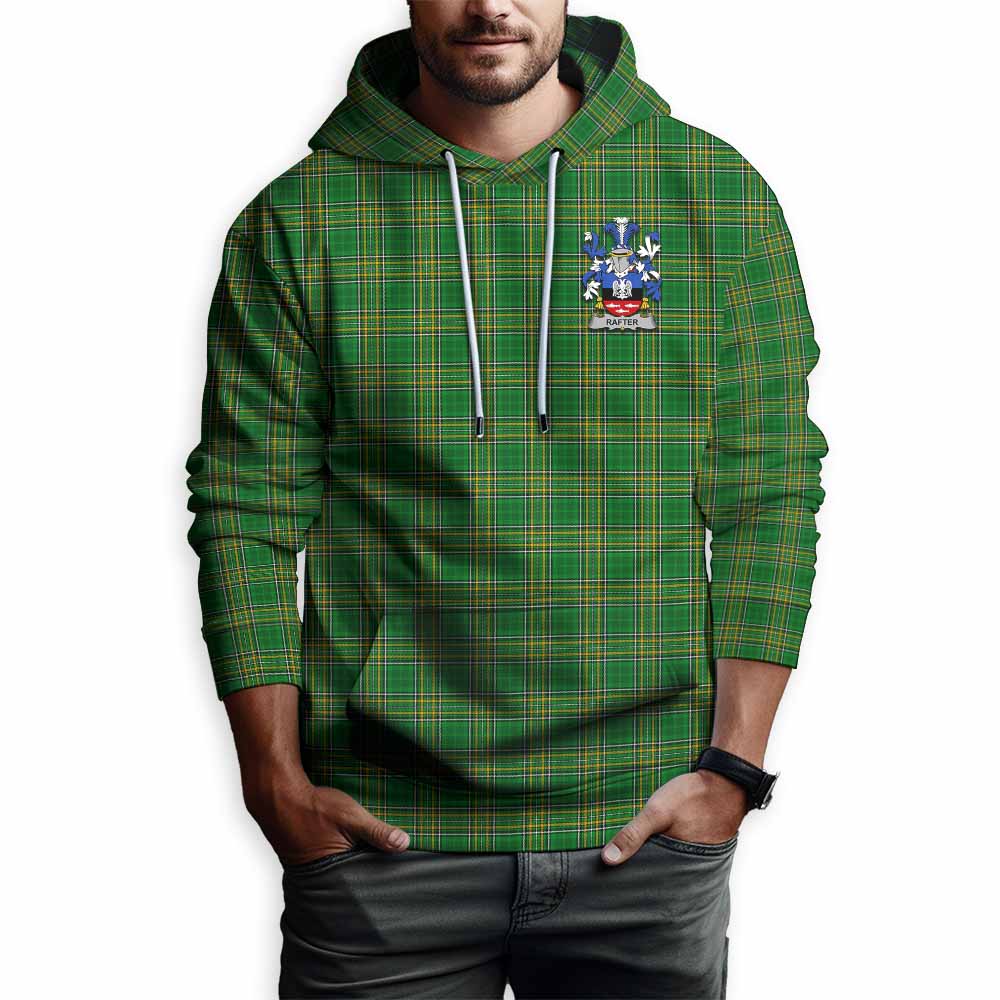 Rafter Irish Clan Tartan Hoodie with Coat of Arms Zip Hoodie - Tartan Vibes Clothing