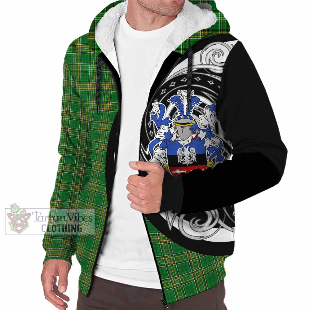 Tartan Vibes Clothing Rafter Irish Clan Sherpa Hoodie Celtic Circle Style