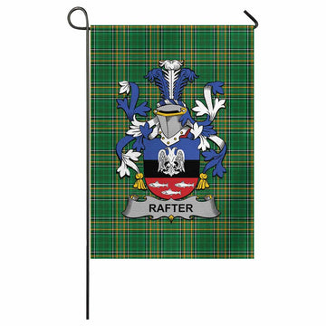 Rafter Irish Clan Tartan Garden Flag with Coat of Arms