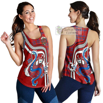 Rait Tartan Women's Racerback Tanks with Epic Bagpipe Style