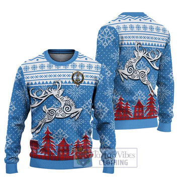 Rait Clan Christmas Ugly Sweater Celtic Reindeer Style