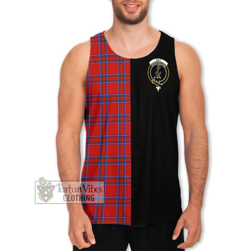 Rait Tartan Men's Tank Top with Family Crest and Half Of Me Style Men - Tartanvibesclothing Shop