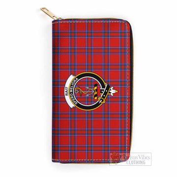 Rait Tartan Women's Leather Wallet with Family Crest