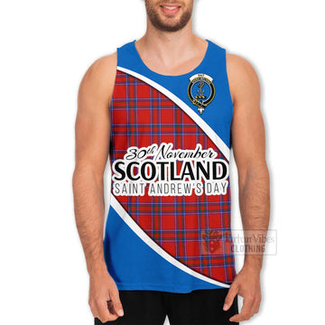 Tartan Vibes Clothing Rait Family Crest Tartan Men's Tank Top Celebrate Saint Andrew's Day in Style