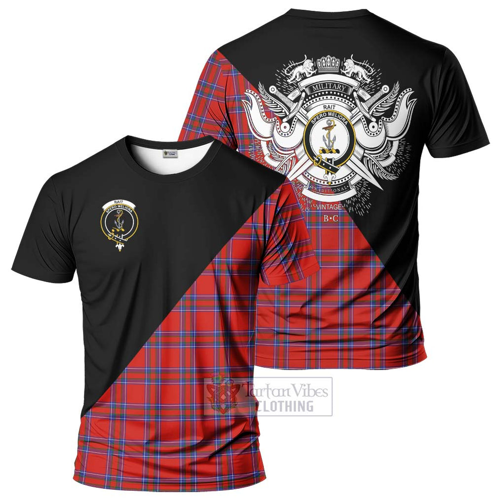 Rait Tartan T-Shirt with Family Crest and Military Logo Style Kid's Shirt - Tartanvibesclothing Shop