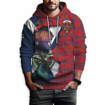 Rait Tartan Family Crest Hoodie Scottish Thistle Celtic Inspired