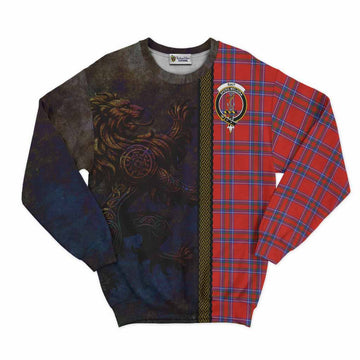 Rait Tartan Family Crest Sweatshirt Alba Gu Brath Be Brave Lion Ancient Style