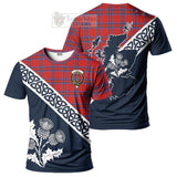 Rait Tartan T-Shirt Featuring Thistle and Scotland Map Kid's Shirt - Tartanvibesclothing Store