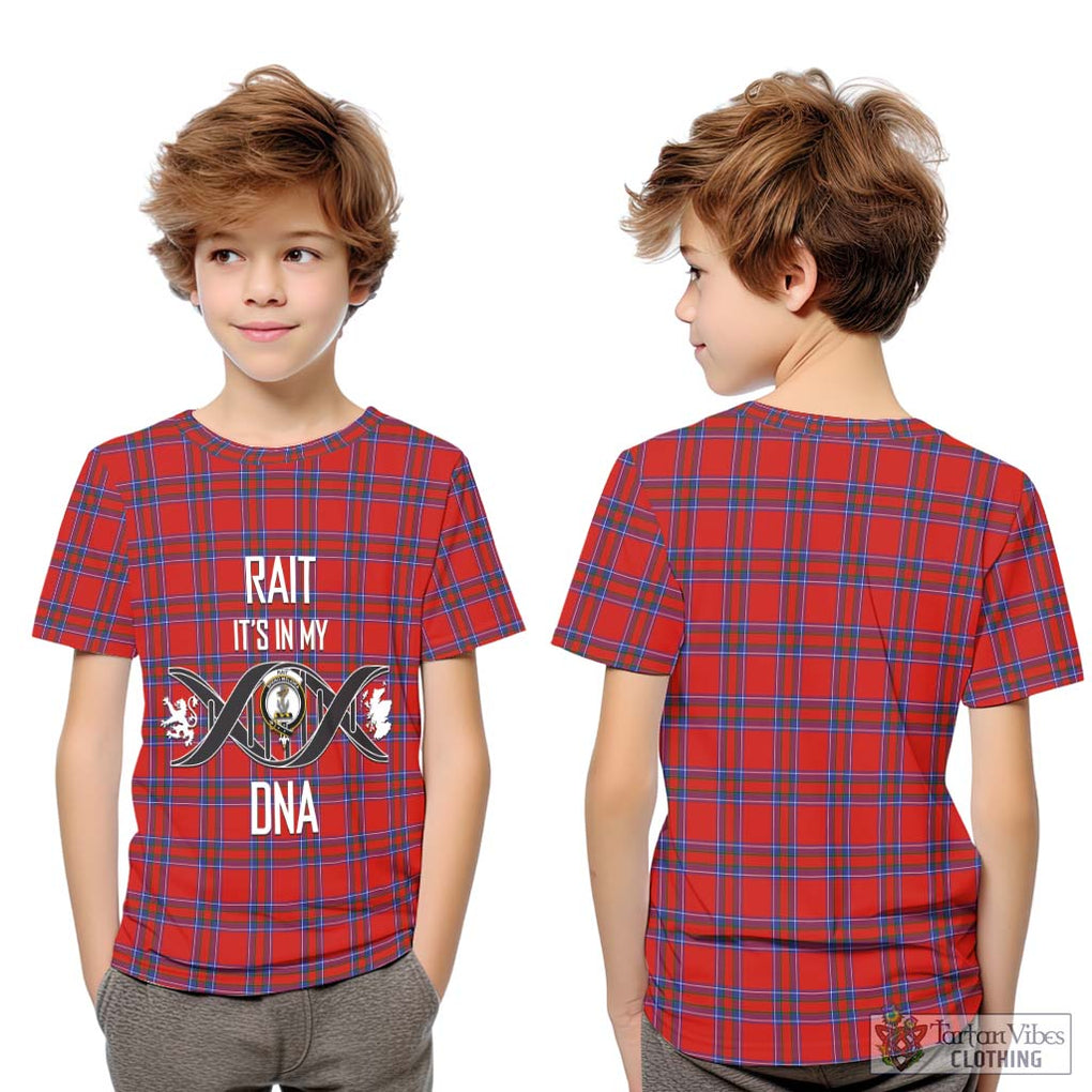 Rait Tartan Kid T-Shirt with Family Crest DNA In Me Style Youth XL Size14 - Tartanvibesclothing Shop