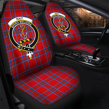 Rait Tartan Car Seat Cover with Family Crest - Tartanvibesclothing