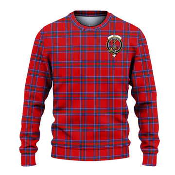 Rait Tartan Knitted Sweater with Family Crest - Tartanvibesclothing