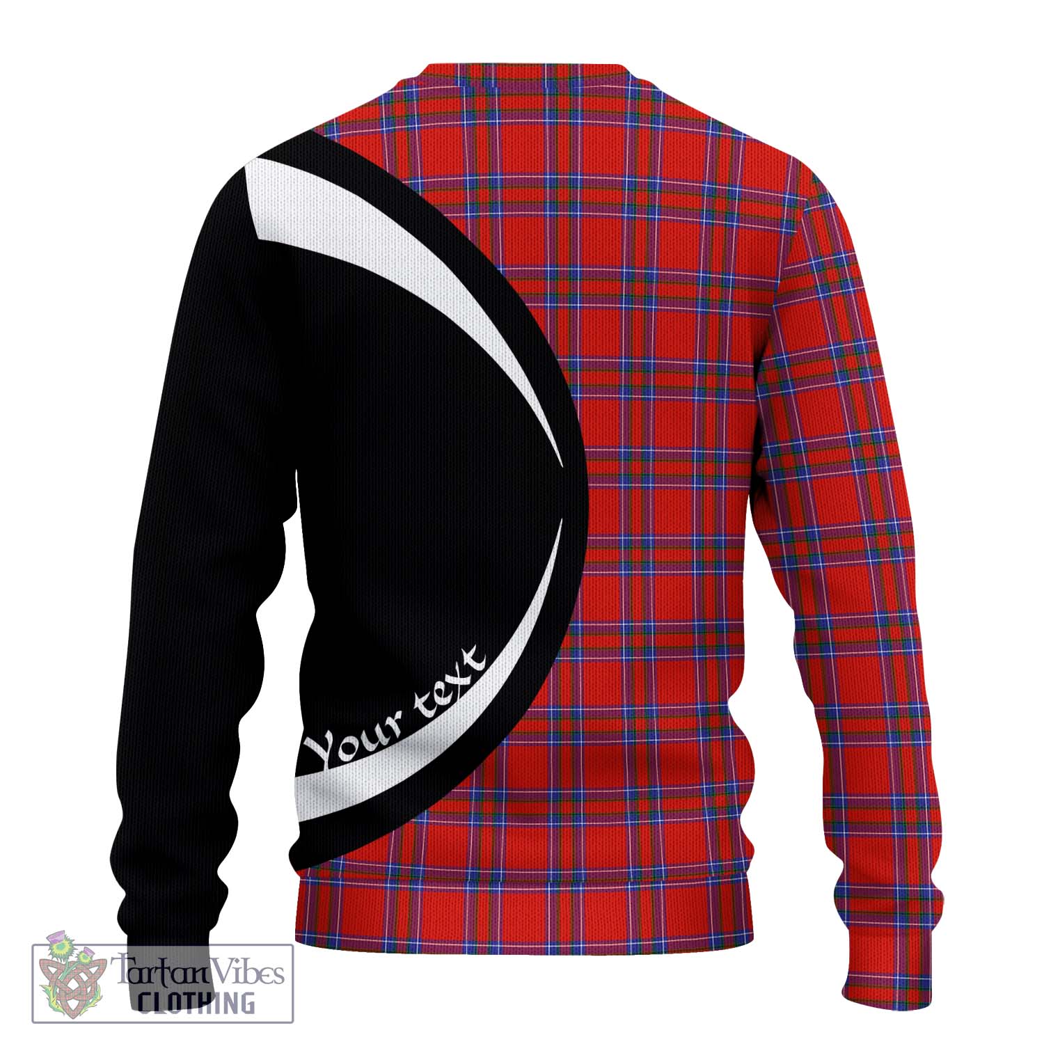 Rait Tartan Knitted Sweater with Family Crest Circle Style - Tartan Vibes Clothing