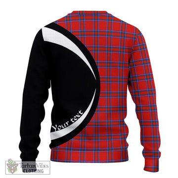 Rait Tartan Knitted Sweater with Family Crest Circle Style - Tartan Vibes Clothing