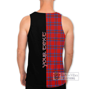 Rait Tartan Men's Tank Top with Family Crest and Half Of Me Style - Tartanvibesclothing Shop