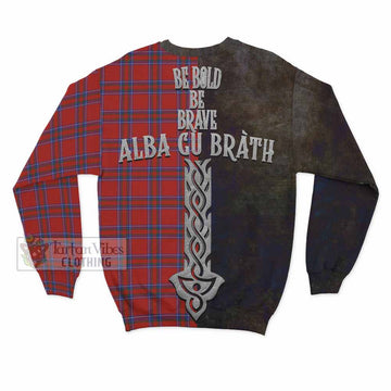 Rait Tartan Family Crest Sweatshirt Alba Gu Brath Be Brave Lion Ancient Style