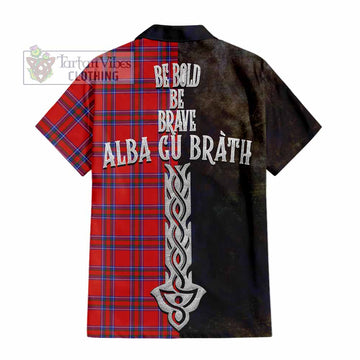 Rait Tartan Family Crest Hawaiian Shirt Alba Gu Brath Be Brave Lion Ancient Style
