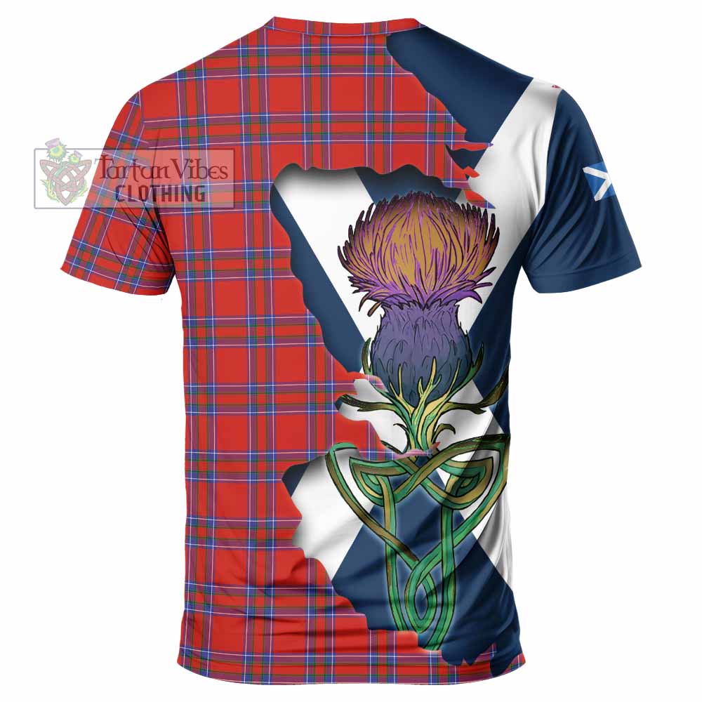 Tartan Vibes Clothing Rait Tartan Family Crest T-Shirt Scottish Thistle Celtic Inspired