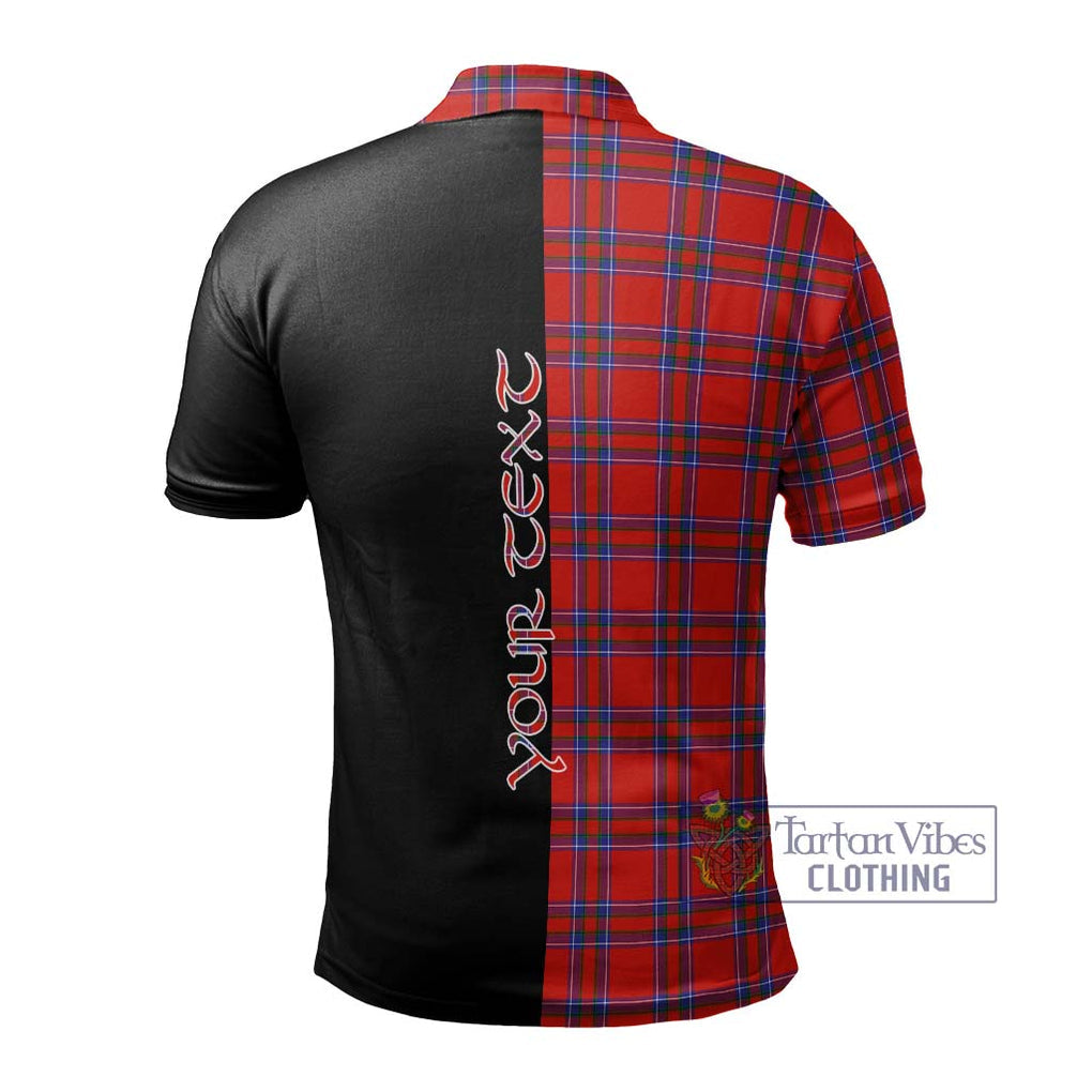 Rait Tartan Polo Shirt with Family Crest and Half Of Me Style - Tartanvibesclothing Shop