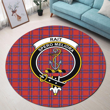 rait-tartan-round-rug-with-family-crest