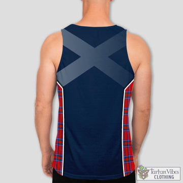 Rait Tartan Men's Tanks Top with Family Crest and Scottish Thistle Vibes Sport Style