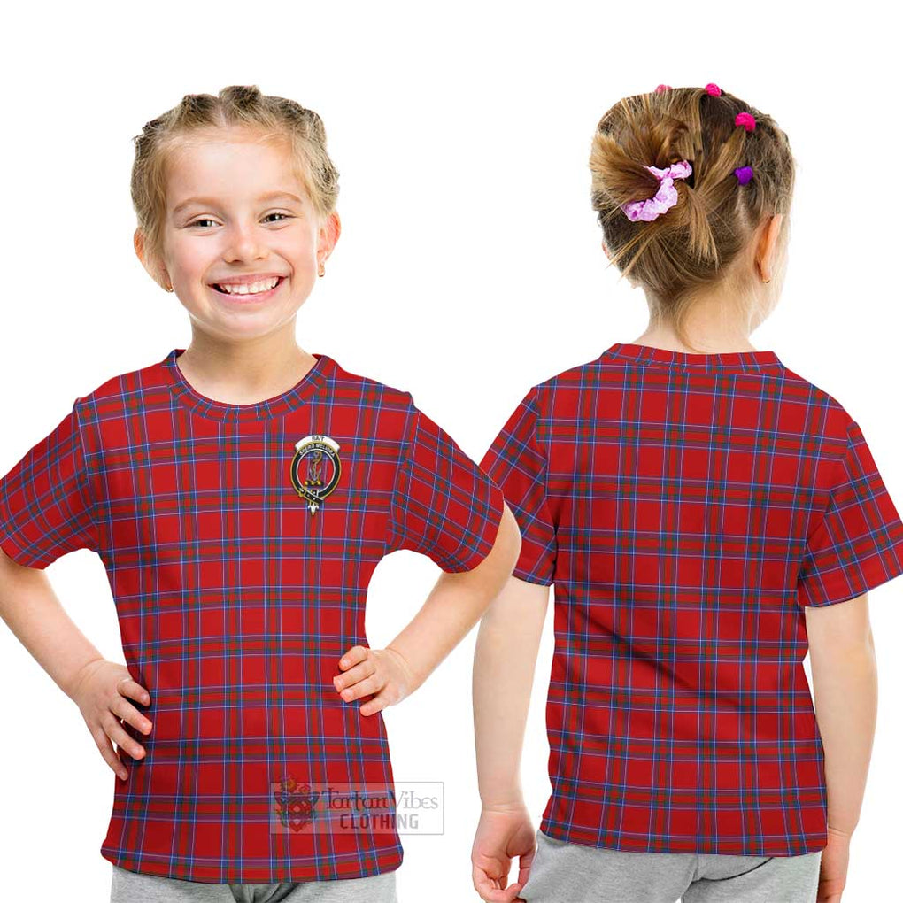 Rait Tartan Kid T-Shirt with Family Crest - Tartanvibesclothing Shop