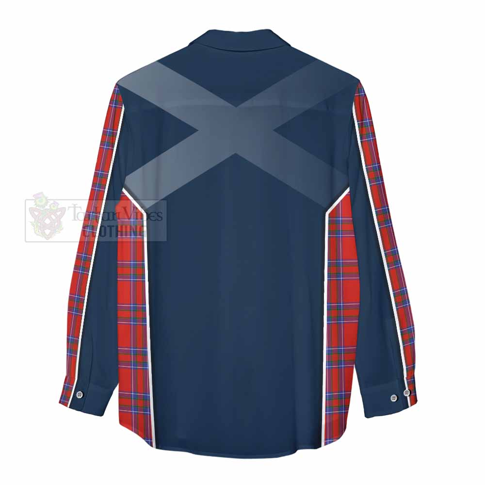 Tartan Vibes Clothing Rait Tartan Women's Casual Shirt with Family Crest and Lion Rampant Vibes Sport Style
