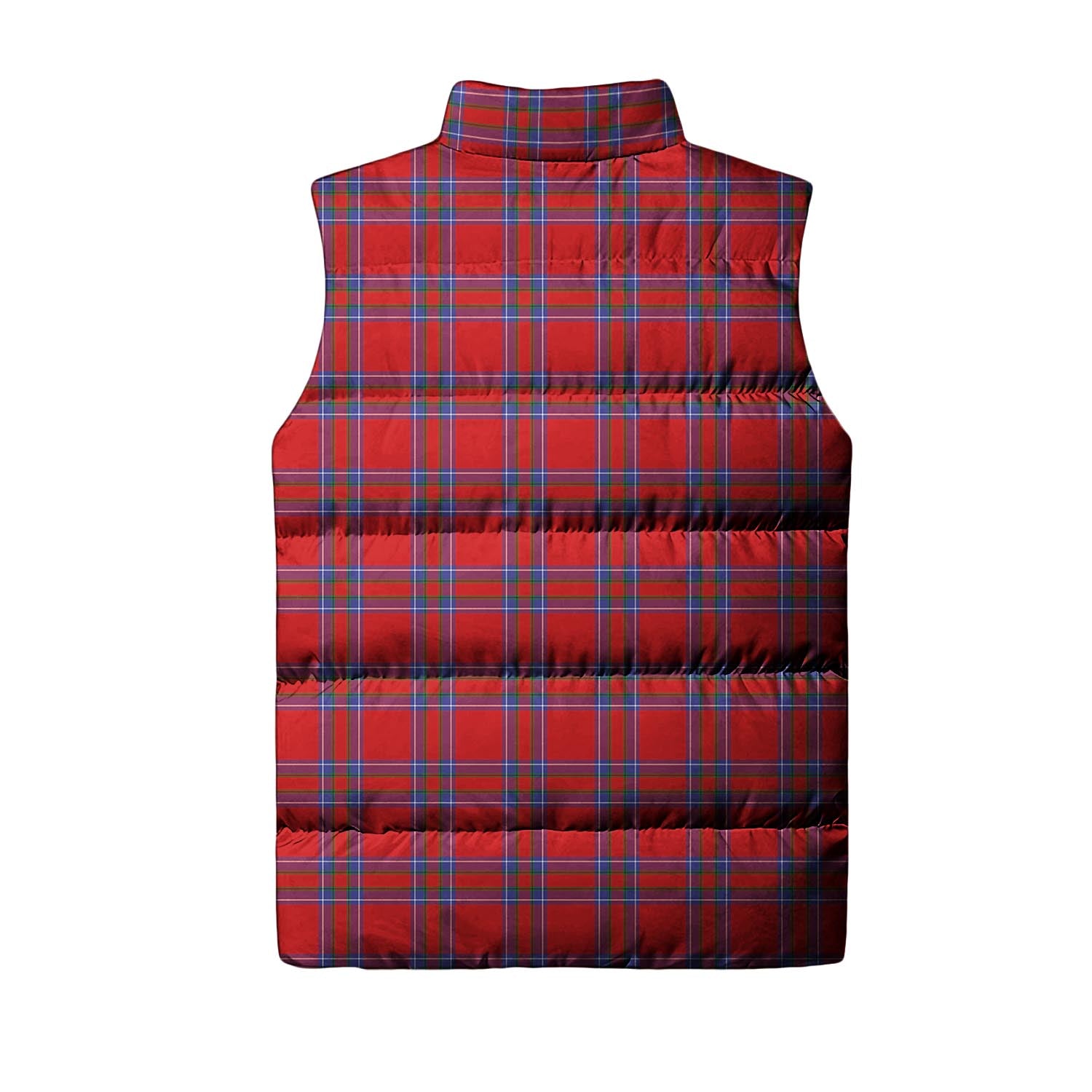 Rait Tartan Sleeveless Puffer Jacket with Family Crest - Tartanvibesclothing