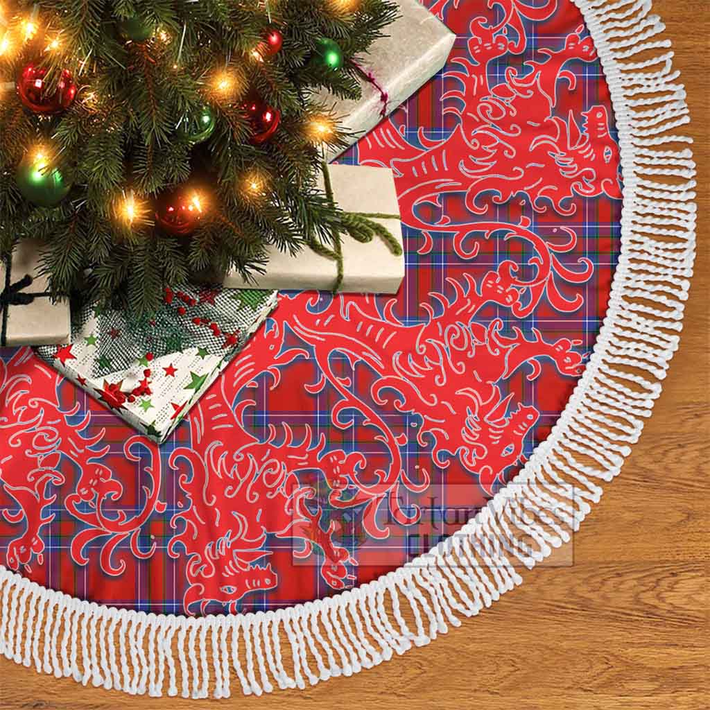 Rait Tartan Christmas Tree Skirt Lion Rampant Style - Tartan Vibes Clothing