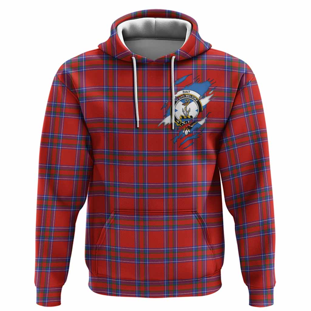 Rait Clan Crest In Me Tartan Hoodie Scotland Flag Style