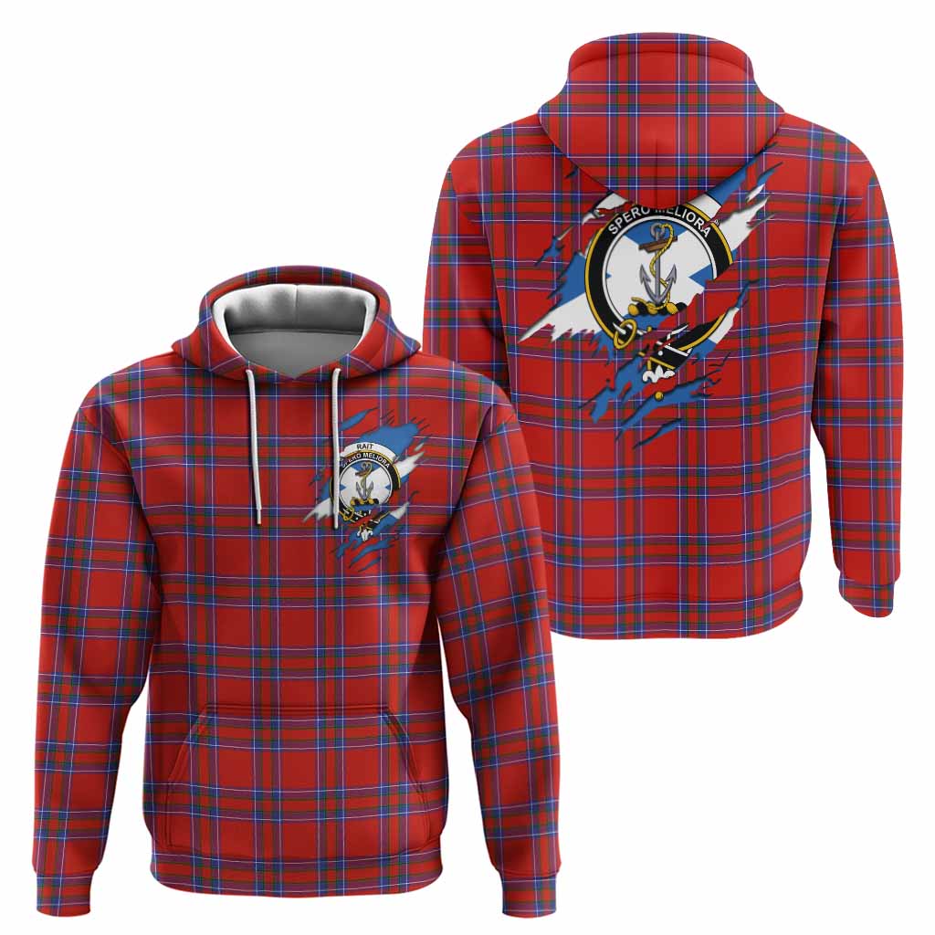Rait Clan Crest In Me Tartan Hoodie Scotland Flag Style