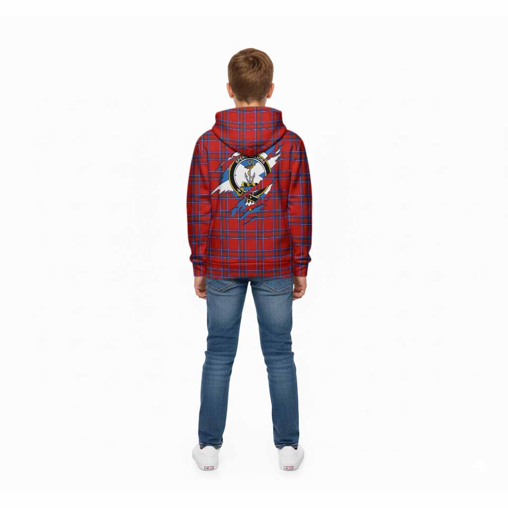 Rait Clan Crest In Me Tartan Kid Hoodie Scotland Flag Style