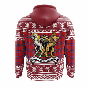 Rait Clan Tartan Crest Christmas Hoodie Coat of Arms Funny Style