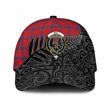 Rait Crest Tartan Classic Cap with New Zealand Silver Fern Half Style