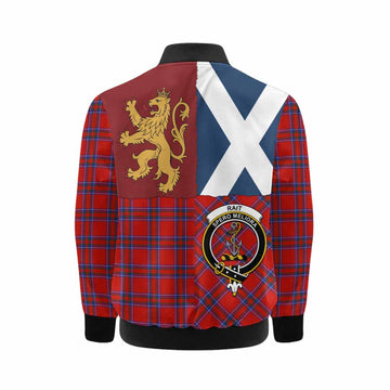 Rait Crest Tartan Kid Bomber Jacket with Lion Rampant Saltire Style